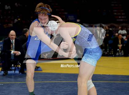 Thumbnail 1 in NYSPHSAA Wrestling Championships (Division 2 Finals) photogallery.