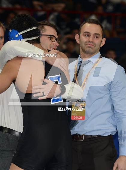 Thumbnail 3 in NYSPHSAA Wrestling Championships (Division 2 Finals) photogallery.
