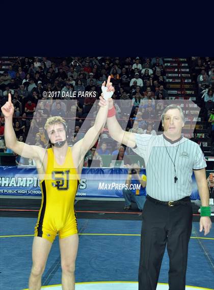 Thumbnail 1 in NYSPHSAA Wrestling Championships (Division 2 Finals) photogallery.