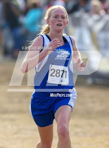Thumbnail 2 in CIF Central Section Cross Country Championships (Girls D4 Race) photogallery.