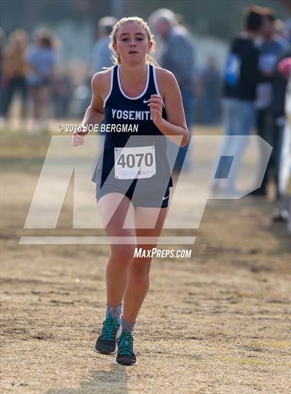 Thumbnail 2 in CIF Central Section Cross Country Championships (Girls D4 Race) photogallery.