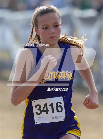 Thumbnail 2 in CIF Central Section Cross Country Championships (Girls D4 Race) photogallery.