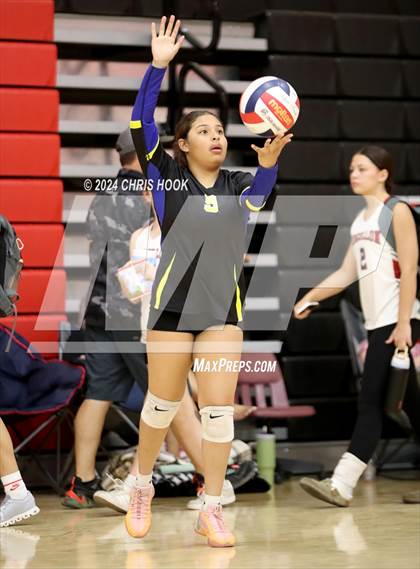 Thumbnail 2 in Coolidge vs Casa Grande (The Florence VB Invitational) photogallery.