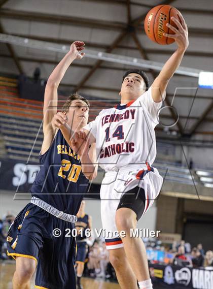 Thumbnail 1 in Kennedy Catholic vs Bellevue (WIAA 3A Quarterfinal)  photogallery.