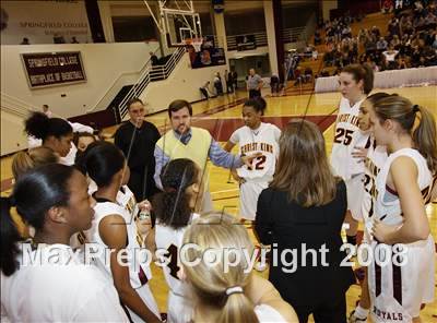 Thumbnail 3 in Christ the King vs Ursuline Academy (Spalding Hoophall Classic) photogallery.
