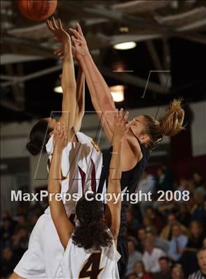 Thumbnail 2 in Christ the King vs Ursuline Academy (Spalding Hoophall Classic) photogallery.