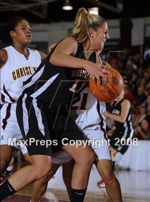 Thumbnail 3 in Christ the King vs Ursuline Academy (Spalding Hoophall Classic) photogallery.