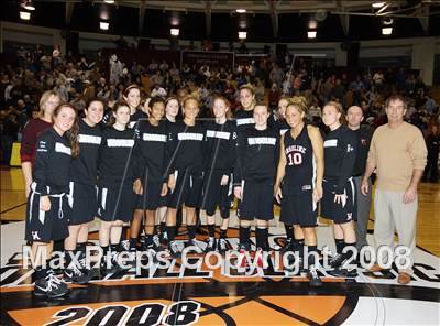 Thumbnail 2 in Christ the King vs Ursuline Academy (Spalding Hoophall Classic) photogallery.