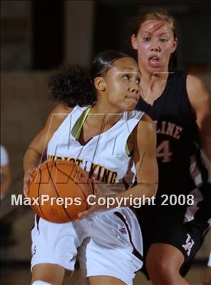 Thumbnail 1 in Christ the King vs Ursuline Academy (Spalding Hoophall Classic) photogallery.