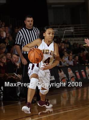 Thumbnail 1 in Christ the King vs Ursuline Academy (Spalding Hoophall Classic) photogallery.