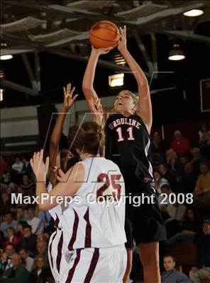 Thumbnail 1 in Christ the King vs Ursuline Academy (Spalding Hoophall Classic) photogallery.