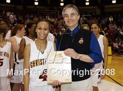 Thumbnail 3 in Christ the King vs Ursuline Academy (Spalding Hoophall Classic) photogallery.