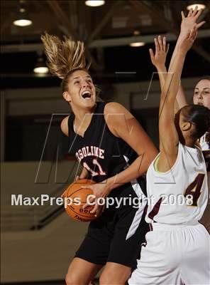 Thumbnail 1 in Christ the King vs Ursuline Academy (Spalding Hoophall Classic) photogallery.
