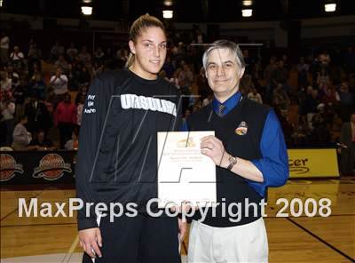 Thumbnail 1 in Christ the King vs Ursuline Academy (Spalding Hoophall Classic) photogallery.