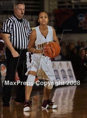 Thumbnail 1 in Christ the King vs Ursuline Academy (Spalding Hoophall Classic) photogallery.