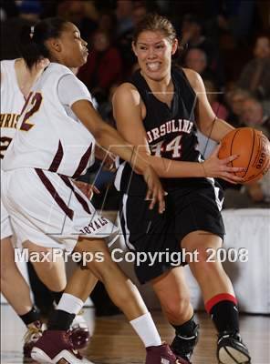 Thumbnail 2 in Christ the King vs Ursuline Academy (Spalding Hoophall Classic) photogallery.