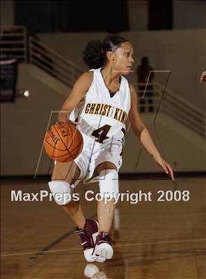 Thumbnail 3 in Christ the King vs Ursuline Academy (Spalding Hoophall Classic) photogallery.