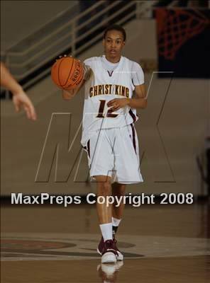 Thumbnail 1 in Christ the King vs Ursuline Academy (Spalding Hoophall Classic) photogallery.