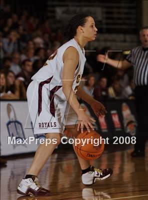 Thumbnail 2 in Christ the King vs Ursuline Academy (Spalding Hoophall Classic) photogallery.