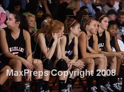 Thumbnail 3 in Christ the King vs Ursuline Academy (Spalding Hoophall Classic) photogallery.