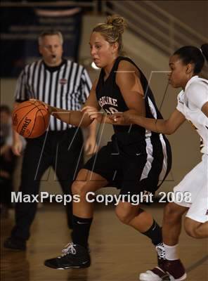 Thumbnail 1 in Christ the King vs Ursuline Academy (Spalding Hoophall Classic) photogallery.