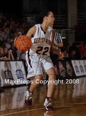 Thumbnail 3 in Christ the King vs Ursuline Academy (Spalding Hoophall Classic) photogallery.