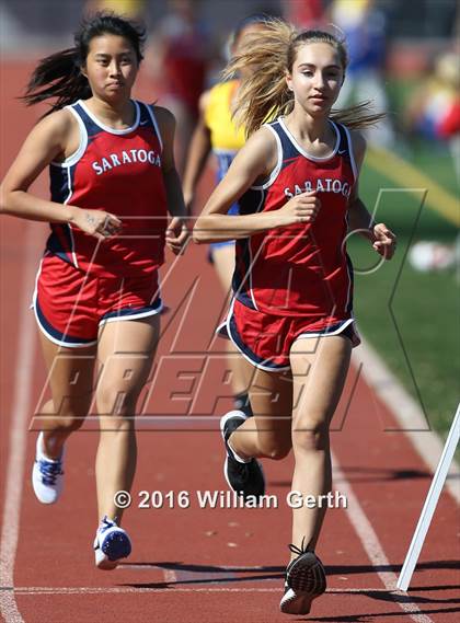 Thumbnail 2 in Santa Clara vs Saratoga (Dual Track Meet) photogallery.