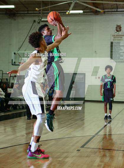 Thumbnail 2 in Calabasas vs Dorsey (West Valley Thanksgiving Tip-Off Classic) photogallery.