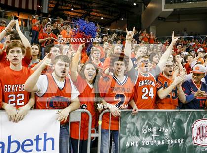 Thumbnail 1 in Grayson Co. vs Holmes (KHSAA Sweet Sixteen) For editorial use only photogallery.