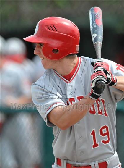Thumbnail 3 in Mater Dei vs. Notre Dame Prep (Anderson Bat National Classic) photogallery.