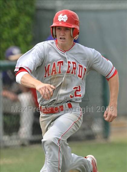 Thumbnail 2 in Mater Dei vs. Notre Dame Prep (Anderson Bat National Classic) photogallery.
