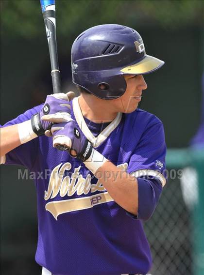 Thumbnail 2 in Mater Dei vs. Notre Dame Prep (Anderson Bat National Classic) photogallery.