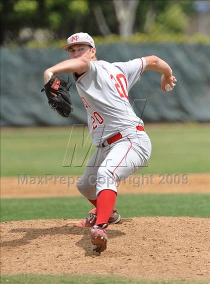 Thumbnail 2 in Mater Dei vs. Notre Dame Prep (Anderson Bat National Classic) photogallery.