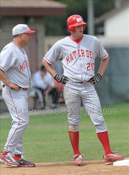 Thumbnail 1 in Mater Dei vs. Notre Dame Prep (Anderson Bat National Classic) photogallery.