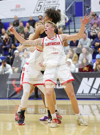 Thumbnail 3 in Montverde Academy vs. American Fork (5 for the Fight National Hoopfest) photogallery.