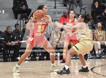 Thumbnail 2 in Cathedral Catholic vs. Long Beach Poly (Troy Classic) photogallery.