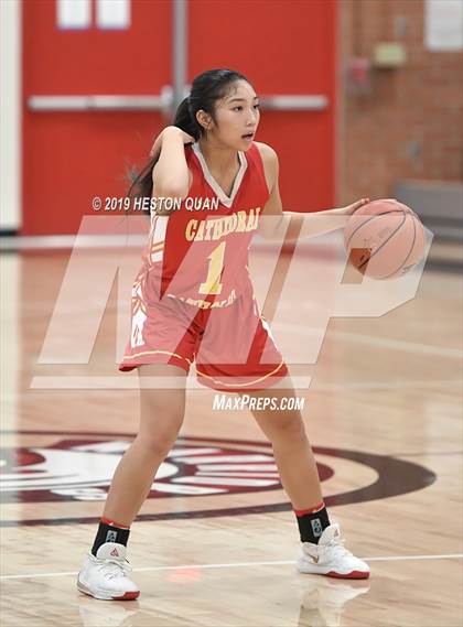 Thumbnail 3 in Cathedral Catholic vs. Long Beach Poly (Troy Classic) photogallery.