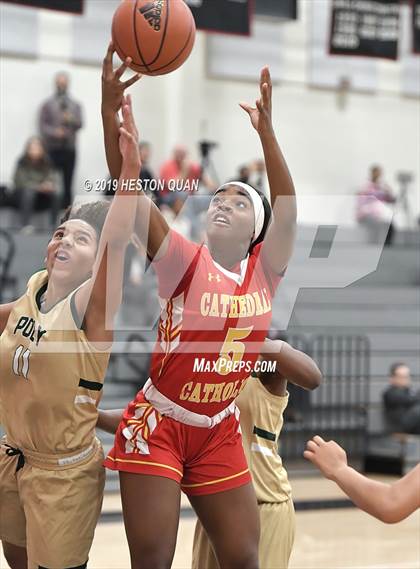 Thumbnail 2 in Cathedral Catholic vs. Long Beach Poly (Troy Classic) photogallery.