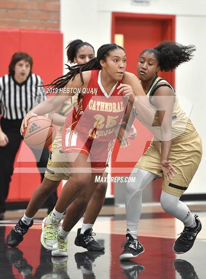 Thumbnail 2 in Cathedral Catholic vs. Long Beach Poly (Troy Classic) photogallery.