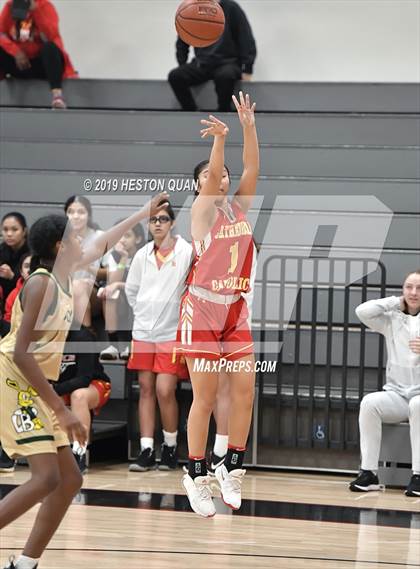 Thumbnail 2 in Cathedral Catholic vs. Long Beach Poly (Troy Classic) photogallery.