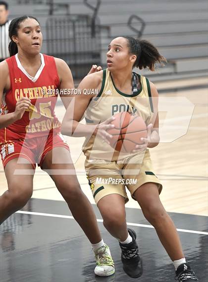 Thumbnail 2 in Cathedral Catholic vs. Long Beach Poly (Troy Classic) photogallery.