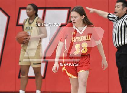 Thumbnail 3 in Cathedral Catholic vs. Long Beach Poly (Troy Classic) photogallery.