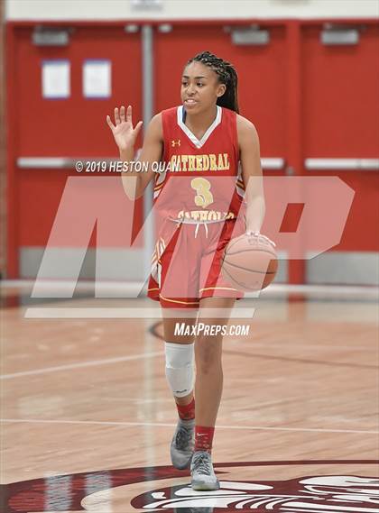 Thumbnail 3 in Cathedral Catholic vs. Long Beach Poly (Troy Classic) photogallery.
