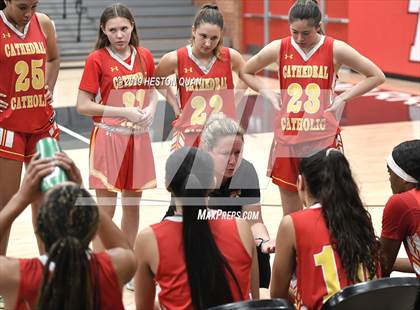 Thumbnail 3 in Cathedral Catholic vs. Long Beach Poly (Troy Classic) photogallery.