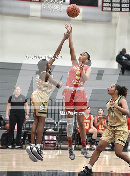 Thumbnail 2 in Cathedral Catholic vs. Long Beach Poly (Troy Classic) photogallery.