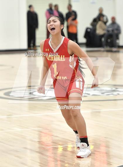 Thumbnail 2 in Cathedral Catholic vs. Long Beach Poly (Troy Classic) photogallery.