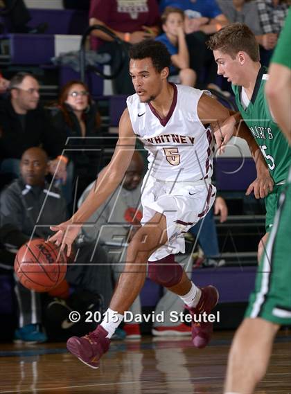 Thumbnail 1 in St. Mary's vs. Whitney (St. Hope Elite Classic) photogallery.