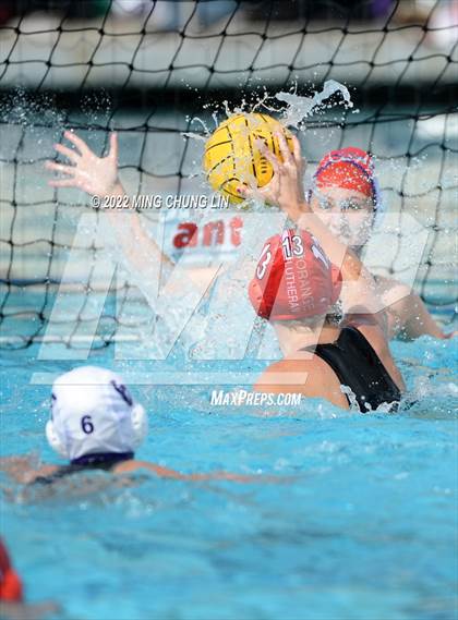 Thumbnail 2 in Orange Lutheran vs. Carlsbad (Newport Invite) photogallery.