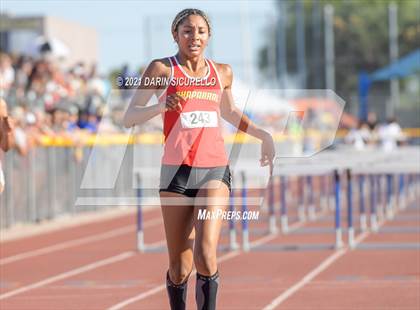 Thumbnail 2 in AIA Track & Field Championships (Girls Hurdles 100m DIV 1 & 3) photogallery.