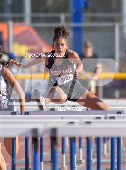 Thumbnail 2 in AIA Track & Field Championships (Girls Hurdles 100m DIV 1 & 3) photogallery.